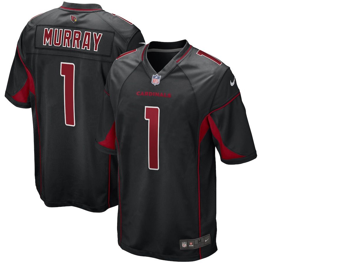 Men Arizona Cardinals #1 Kyler Murray Nike Black 2nd Alternate Game NFL Jersey